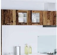 vidaXL H&auml;ngeschrank H&auml;ngeschrank mit Speicher Altholz 40 x 31 x 40 cm Holzwerkstoff