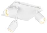 Qazqa LED Aufbaustrahler Ducha, ohne Leuchtmittel, Warmwei&szlig;, QAZQA...