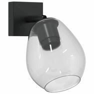 vidaXL Deckenleuchte Deckenstrahler Schwarz 13 x 13 x 26 cm Glas und Metall