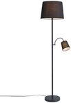 Qazqa Stehlampe Retro, ohne Leuchtmittel, Warmwei&szlig;, QAZQA Stehlampe, e27, Wei&szlig;,