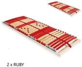 Lattenrost RUBY, Coemo, Kopfteil nicht verstellbar, Fu&szlig;teil nicht verstellbar, 2
