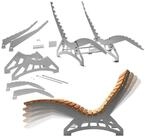 SO-TECH&reg; Gartenliege Wellenliege Untergestell, DIY Bausatz ohne Holz...
