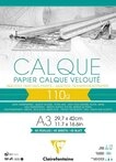 CLAIREFONTAINE Transparentpapier Clairefontaine Transparentp blk A3 gel 40 Bl 110g