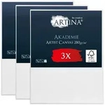 Artina Keilrahmen Keilrahmen Leinwand Akademie, 80x100cm, 3er Set, 100%...