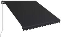 vidaXL Markise Einziehbare Markise Handbetrieben 350 x 250 cm Anthrazit