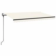 vidaXL Markise Markise Automatisch Einziehbar 450x300 cm Creme (1-St)