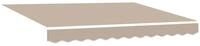 vidaXL Markise 300 x 250 x 165 cm Manuelle Einziehbare Markise Beige 300x250 cm