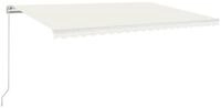 vidaXL Markise Markise Manuell Einziehbar 500x350 cm Creme (1-St)