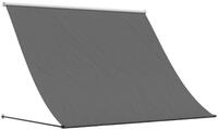 vidaXL Markise Markise Einziehbar Anthrazit 200x150 cm Stoff und Stahl (1-St)