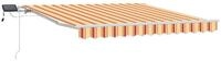 vidaXL Markise Ausziehbare Markise Gelb und Orange 350 x 250 cm (1-St)