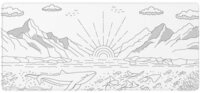 Dark Project Gaming Mauspad Nostra White XL 90x40x0,4cm Mousepad, Verschlei&szlig;feste
