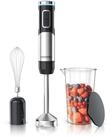 Arendo Akku-Stabmixer Edelstahl P&uuml;rierstab, Handmixer, stufenlose Regelung,
