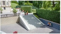 NOCH Modelleisenbahn-Fertiggel&auml;nde NOCH 0058316 H0 Freitreppe, gerade, 2 St&uuml;ck