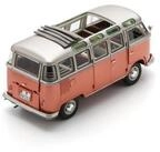 Schuco Modellbausatz VW T1 Samba 1962 Ora./Metallgrau DC / 1:18, Ma&szlig;stab 1:18