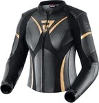 Rebelhorn Motorradjacke Rebel Damen Motorrad Lederjacke R&uuml;ckenprotektor