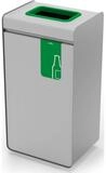 DURABLE Papierkorb Wertstoffsammler DURASORT 55 Liter Glas - Metall...
