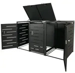 PROREGAL&reg; M&uuml;lltonnenbox M&uuml;lltonnenverkleidung, HxBxT, erweiterbar, Material,
