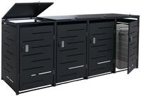 MCW M&uuml;lltonnenbox MCW-E83b, Deckel mit Gasdruckfeder