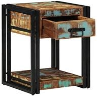vidaXL Nachttisch Nachttisch 40 x 40 x 50 cm Massives upgecyceltes Holz (1-St)