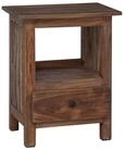 vidaXL Beistelltisch Nachttisch Braun 30 x 30 x 47 cm Massives upgecyceltes Holz