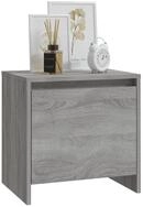 vidaXL Nachttisch NA Nachttische2er Set Grau Sonoma Eiche 45x34x44,5 cm...