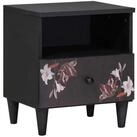 vidaXL Nachttisch Nachttisch Braun 40 x 33 x 46 cm Massivholz (1-St)