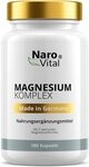 NaroVital Magnesium Komplex - Citrat, Oxid, Glycinat, Malat und Ascorbat - 180