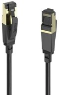 Hama Hama 00202000 RJ45 Patchkabel CAT 8 S/FTP 0.5 m Schwarz 1 St. Netzkabel, (50.00