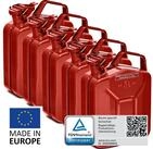 BW Benzinkanister Metall Kraftstoffkanister 5x 5 Liter - Rot - RAL 3000 (nach...