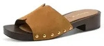 Tamaris Pantolette Blockabsatz, Sommerschuh, Schl&uuml;pfschuh mit aufgesetzten...