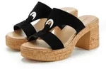 LASCANA Sandale, Mule, offener Schuh, Sommerschuh, Pantolette aus Leder mit