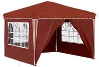 vidaXL Partyzelt Pop-up Partyzelt 288 x 288 x 245 cm Terrakotta Oxford-Stoff