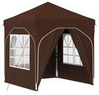 vidaXL Partyzelt Pop-up Partyzelt 192 x 192 x 245 cm Braun