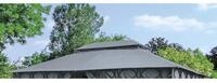 BURI Pavillon Ersatzdach f&uuml;r Cape Town Garten-Pavillon anthrazit 4x3m...