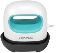 Semplix B&uuml;gelmaschine - Mini W&auml;rmepresse 3 Heizmodi bis 190&deg;C, 180 W