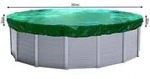 Quick Star Pool-Abdeckplane Rund 200g/m2, Sommer & Winter Poolabdeckung,...