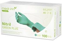 Medi-Inn Einweghandschuhe 1000x Classic Handschuhe Nitril puderfrei gr&uuml;n Green Plus