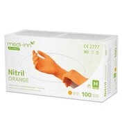 Medi-Inn Nitril-Handschuhe Nitril Orange Einmalhandschuhe puderfrei AQL: 1.5