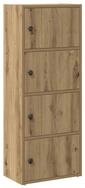 vidaXL B&uuml;cherregal B&uuml;cherregal Artisan-Eiche 40x24x102 cm Holzwerkstoff,...