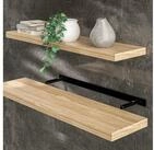 Casaria Wandboard, Eiche H&auml;ngeregal mit Halterung 15kg Tragkraft Wohnzimmer...