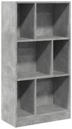 vidaXL B&uuml;cherregal B&uuml;cherregal Betongrau 57x28,5x107,5 cm Holzwerkstoff,...