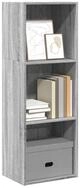 vidaXL B&uuml;cherregal NA B&uuml;cherregal Grau Sonoma 40x30x114 cm Spanplatte
