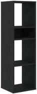 vidaXL B&uuml;cherregal B&uuml;cherregal Schwarz 34x31x112 cm Holzwerkstoff, 1-tlg.