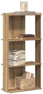 vidaXL B&uuml;cherregal 60 x 30 x 120 cm B&uuml;cherregal 3 B&ouml;den Artisan-Eiche...