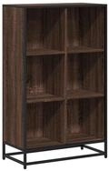 vidaXL B&uuml;cherregal B&uuml;cherregal Braun Eichen-Optik 65,5x33x107,5 cm...