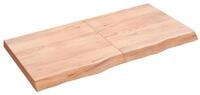 vidaXL Wandregal, Regal Hellbraun 120x60x(2-6) cm Massivholz Eiche Behandelt