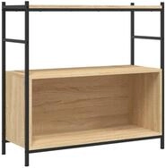 vidaXL B&uuml;cherregal B&uuml;cherregal Sonoma-Eiche 80x30x78,5 cm Holzwerkstoff und...