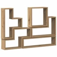 vidaXL Regal Wandregal Wandmontiert Artisan-Eiche 96 x 12 x 64 cm, 1-tlg.