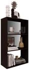 Coemo Standregal DELTA-3, Schwarz B&uuml;cherregal 65x25x110 cm MDF Regal Aktenregal