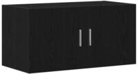 vidaXL Regal Wandschrank Schwarz Eichen-Optik 80x39x40 cm Holzwerkstoff, 1-tlg.